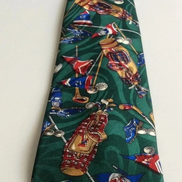 Cypress Hill Collection Multi-Colored Golf Tie - Picture 5 of 6